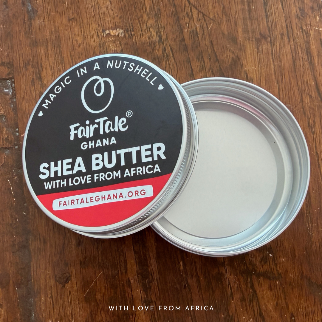 FairTale GHANA empty metal tin, 120 ml size, product photo.