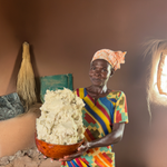Raw African Shea butter in Calabash