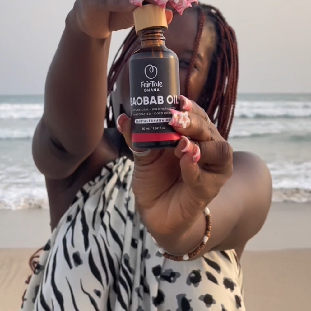 FairTale GHANA cold-pressed Baobab oil product photo, additional view.