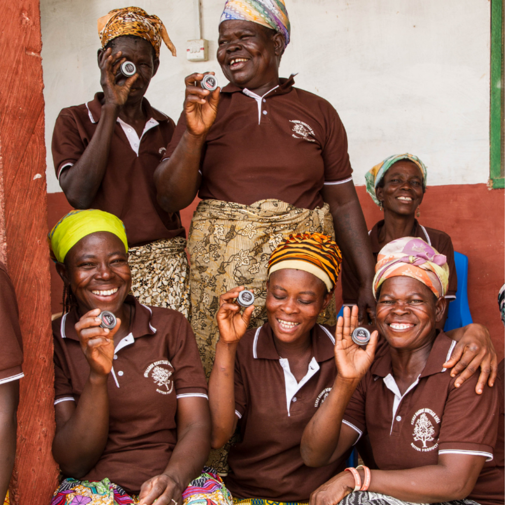 Quote graphic explaining why Shea butter is called Women's Gold by rural women producers.