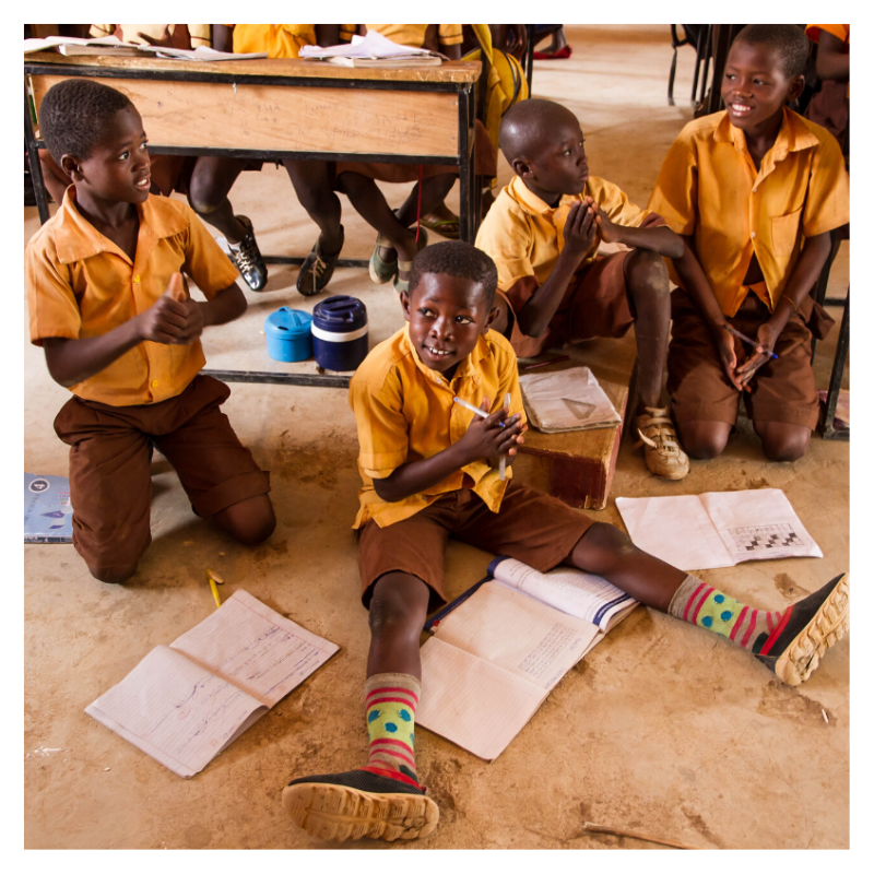 Photo of a school uniform, part of FairTale GHANA's charity add-on for Ghana.